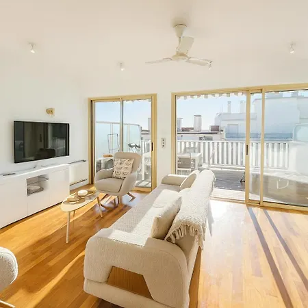 Sea View Prestige - T3, 6p, Terrasse & Vue Mer, Pk 昂蒂布